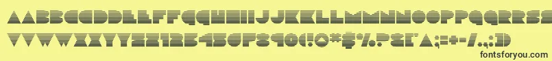 discodeckgrad Font – Black Fonts on Yellow Background