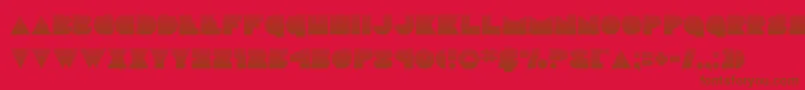discodeckgrad Font – Brown Fonts on Red Background