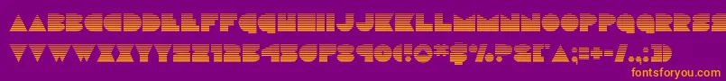 Шрифт discodeckgrad – оранжевые шрифты на фиолетовом фоне
