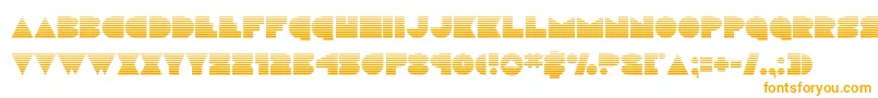 discodeckgrad Font – Orange Fonts on White Background