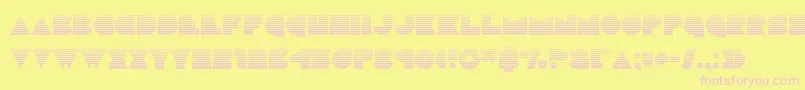 discodeckgrad Font – Pink Fonts on Yellow Background