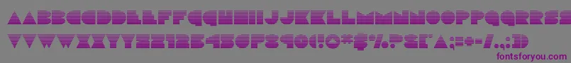 discodeckgrad Font – Purple Fonts on Gray Background