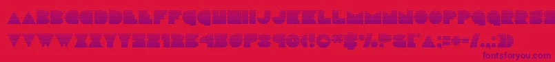 Fonte discodeckgrad – fontes roxas em um fundo vermelho