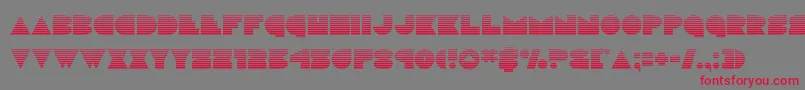 discodeckgrad Font – Red Fonts on Gray Background