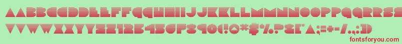 discodeckgrad Font – Red Fonts on Green Background