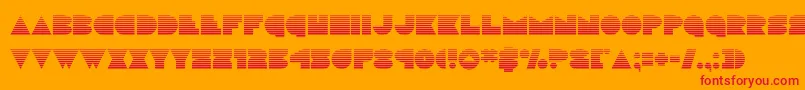 discodeckgrad Font – Red Fonts on Orange Background