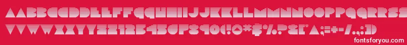 discodeckgrad Font – White Fonts on Red Background