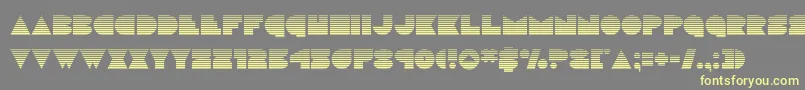 discodeckgrad Font – Yellow Fonts on Gray Background