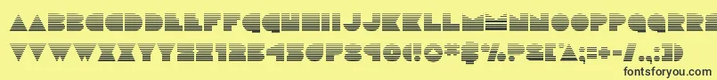 discodeckgrad Font – Black Fonts on Yellow Background