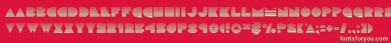 discodeckgrad Font – Green Fonts on Red Background