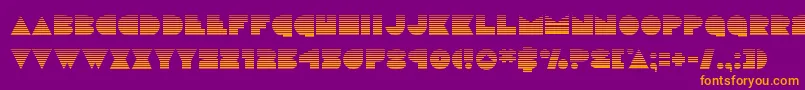 discodeckgrad Font – Orange Fonts on Purple Background