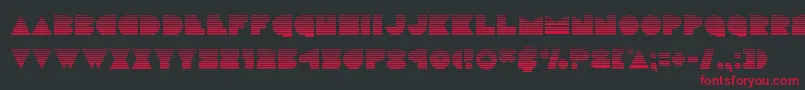 discodeckgrad Font – Red Fonts on Black Background