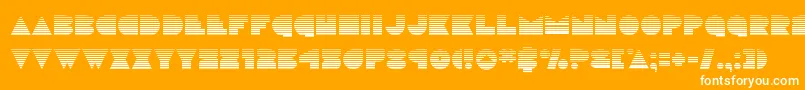 discodeckgrad Font – White Fonts on Orange Background