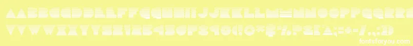 discodeckgrad Font – White Fonts on Yellow Background