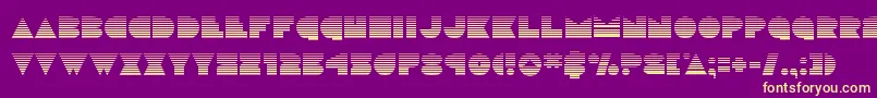 discodeckgrad Font – Yellow Fonts on Purple Background