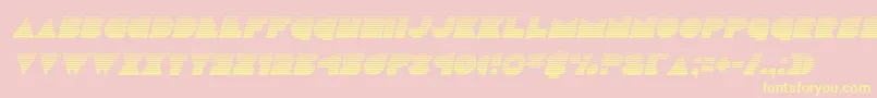 discodeckgradital Font – Yellow Fonts on Pink Background