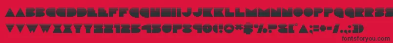 Police discodeckhalf – polices noires sur fond rouge