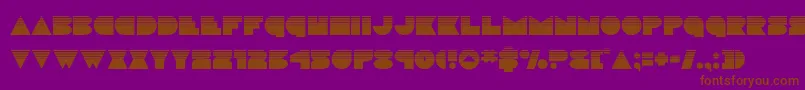 discodeckhalf Font – Brown Fonts on Purple Background
