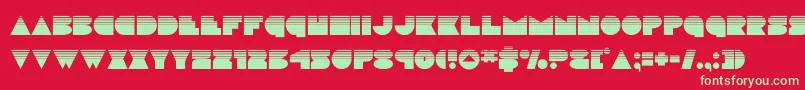 Шрифт discodeckhalf – зелёные шрифты на красном фоне