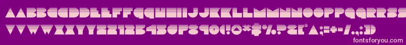 discodeckhalf Font – Pink Fonts on Purple Background