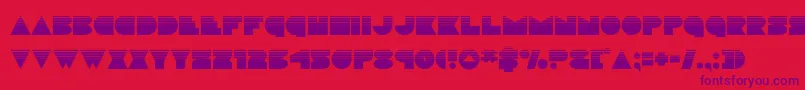 discodeckhalf-fontti – violetit fontit punaisella taustalla