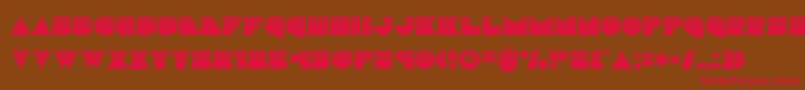 discodeckhalf Font – Red Fonts on Brown Background