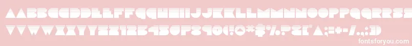 discodeckhalf-Schriftart – Weiße Schriften auf rosa Hintergrund