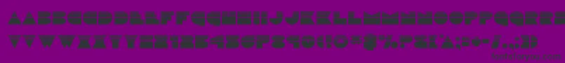 discodeckhalf Font – Black Fonts on Purple Background