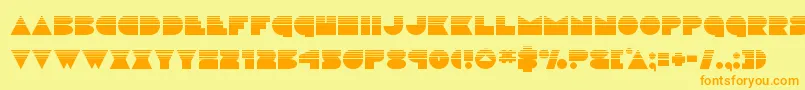 discodeckhalf Font – Orange Fonts on Yellow Background