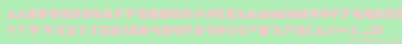 discodeckhalf Font – Pink Fonts on Green Background