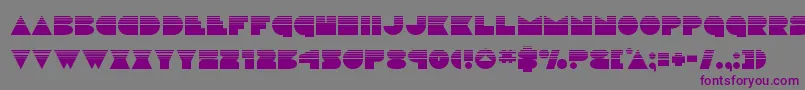 discodeckhalf Font – Purple Fonts on Gray Background