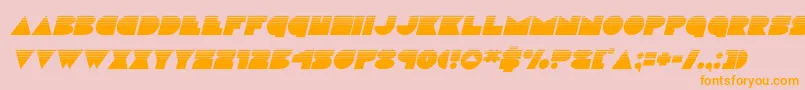 discodeckhalfital Font – Orange Fonts on Pink Background