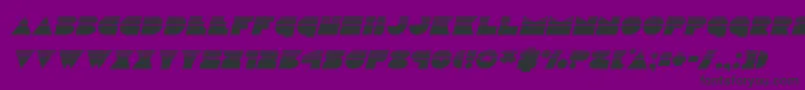 discodeckhalfital Font – Black Fonts on Purple Background