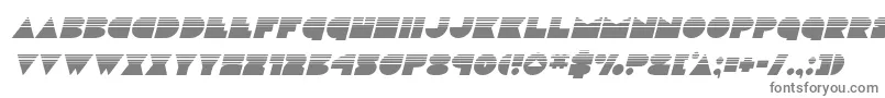 discodeckhalfital-fontti – harmaat kirjasimet valkoisella taustalla