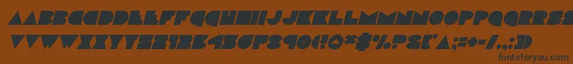 discodeckital Font – Black Fonts on Brown Background