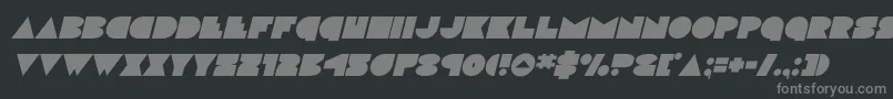 フォントdiscodeckital – 黒い背景に灰色の文字