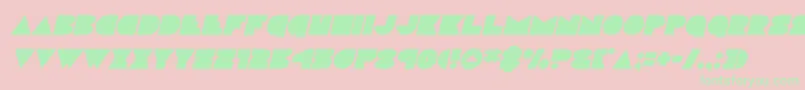discodeckital Font – Green Fonts on Pink Background