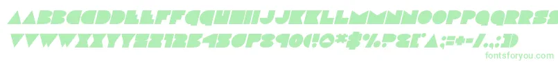 discodeckital Font – Green Fonts on White Background