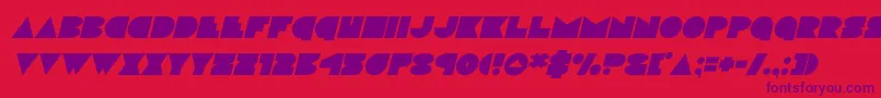 discodeckital Font – Purple Fonts on Red Background