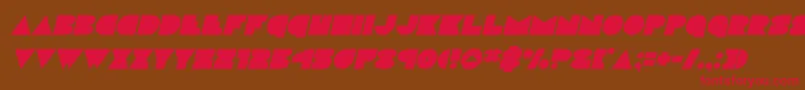 discodeckital Font – Red Fonts on Brown Background