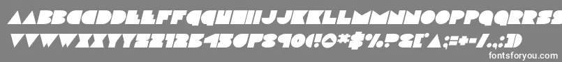 discodeckital Font – White Fonts on Gray Background