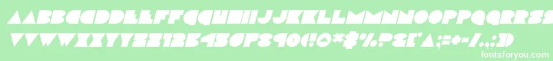 discodeckital Font – White Fonts on Green Background