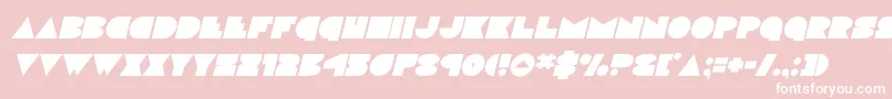 discodeckital Font – White Fonts on Pink Background