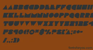 discodeckital font – Black Fonts On Brown Background