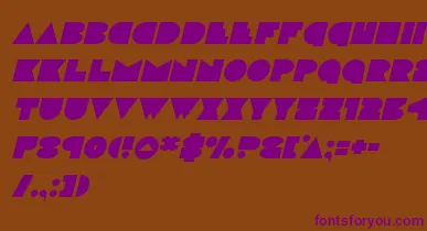 discodeckital font – Purple Fonts On Brown Background