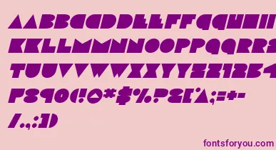 discodeckital font – Purple Fonts On Pink Background