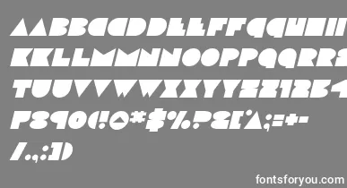 discodeckital font – White Fonts On Gray Background
