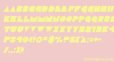 discodeckital font – Yellow Fonts On Pink Background