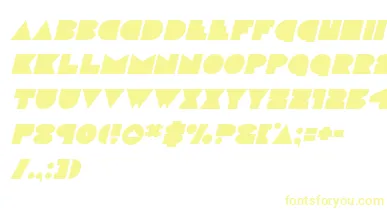 discodeckital font – Yellow Fonts On White Background