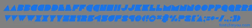 discodeckitalフォントについての詳細 フォントdiscodeckital – 灰色の背景に青い文字